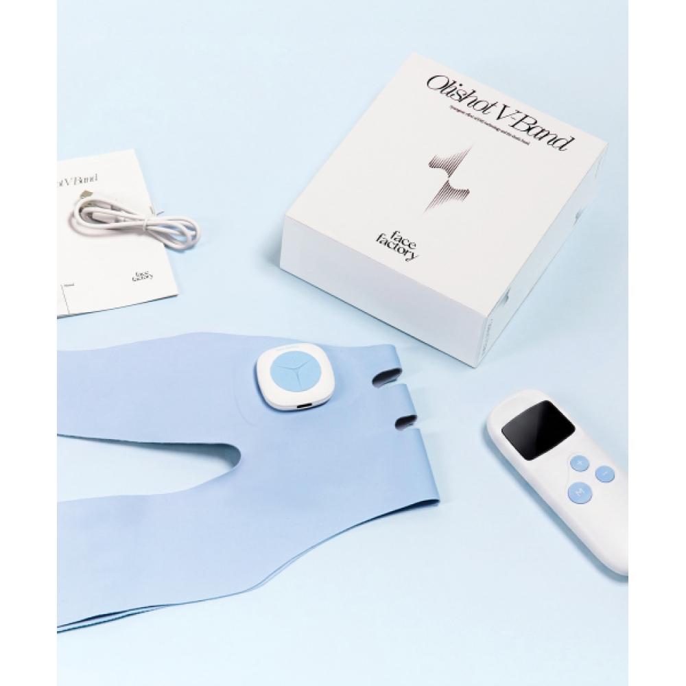 Face Factory Olly Shot V Band Mid Eye Throat Reduction Lifting Face Line Massager + Melting Shot Gift