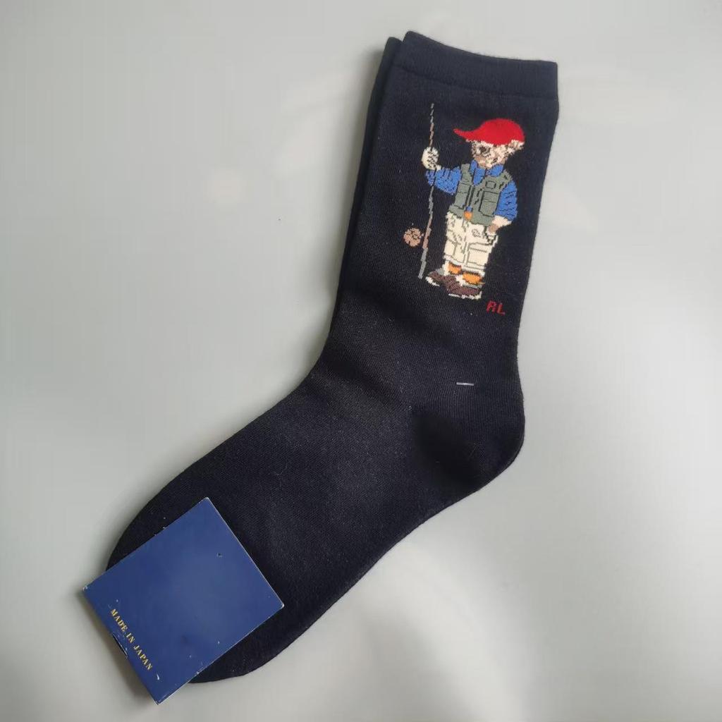 Autumn/Winter Bear Pattern Mid-Calf Women's Trendy Casual Socks