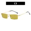 Personalized Fashion Metal Square Sunglasses Elegant Versatile Sunglasses Vacation Trendy Women's Sunglasses