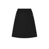 Heritage Fashion Classic Versatile Casual Long Skirt Women Skirts Black F11W538304F-BK