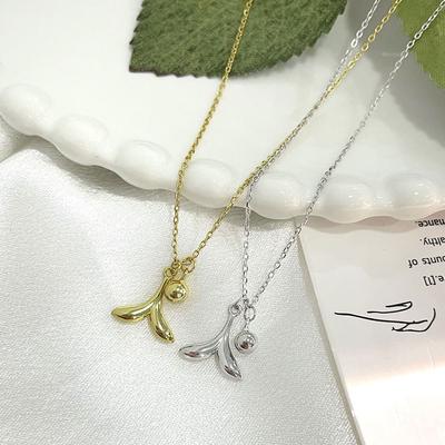 Fish Tail Necklace with Niche Design, Summer Collarbone Chain, Small and Exquisite Temperament, Neck Accessory