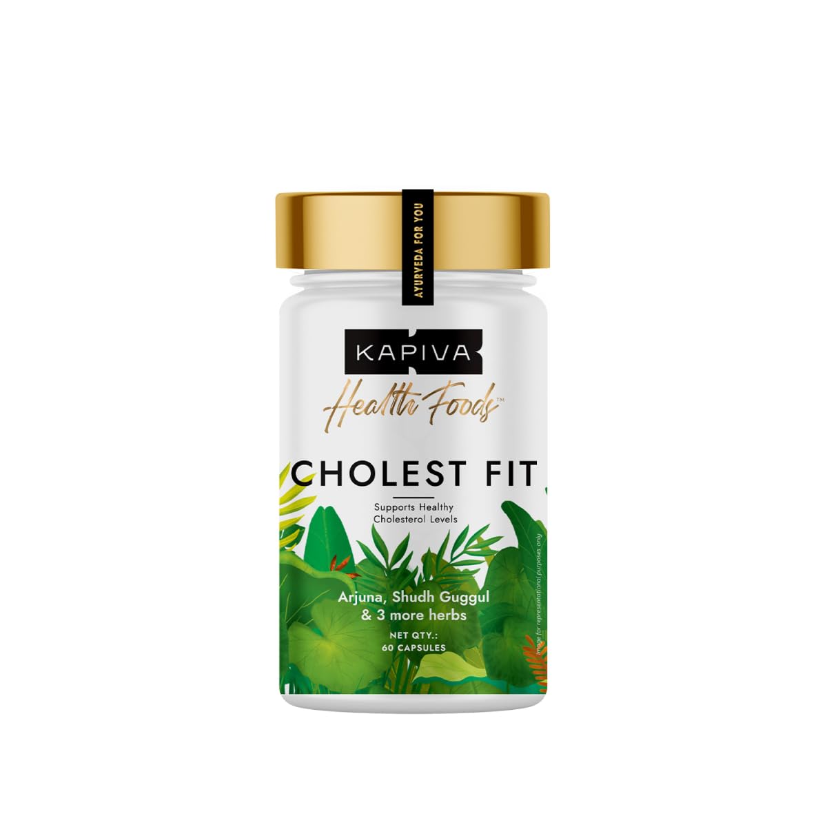 

Kapiva Cholest Fit Capsules 60 Pack 500MG Ayurvedic Supplement for Cholesterol Support
