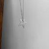Fashion Simple Vintage Antique Silver Color Irregular Hollow Star Pendant Necklace Gift For Women Girlfriend Jewelry