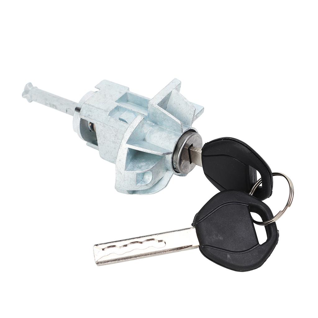 Front Left Door Lock Cylinder Barrel Assembly with Keys Zine Alloy for E46 325i 330i 330xi 2001‑2006