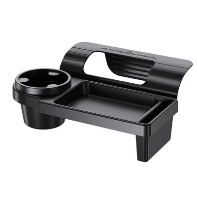 1pc Multifunctional Car Organizer Box With Cup Holder Drink Holder Side Door Window Phone Slot Hanging Storage Rack For Vehicle