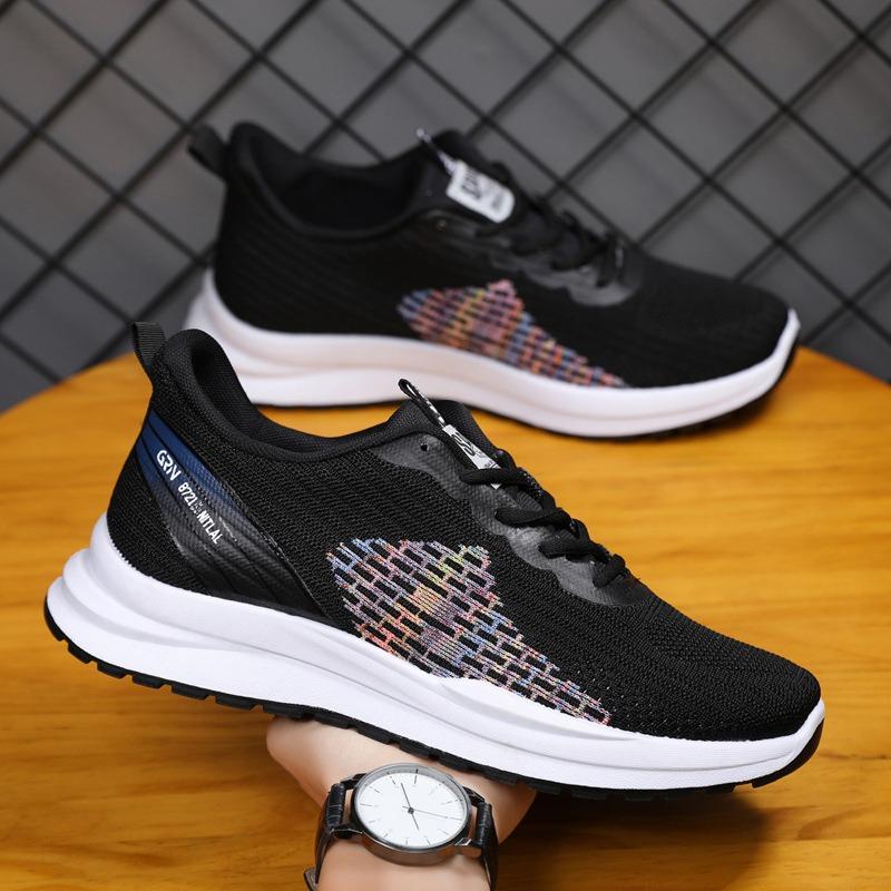 Sneakers Men's 2 Spring New Trend Versatile Outdoor Running Shoes Breathable Flying Woven Casual Shoes