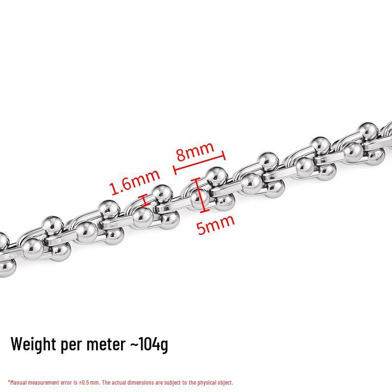 Mehrstilige Hufeisen- und Doppelschleifen-Kette aus Edelstahl für DIY-Halsketten und Armbänder