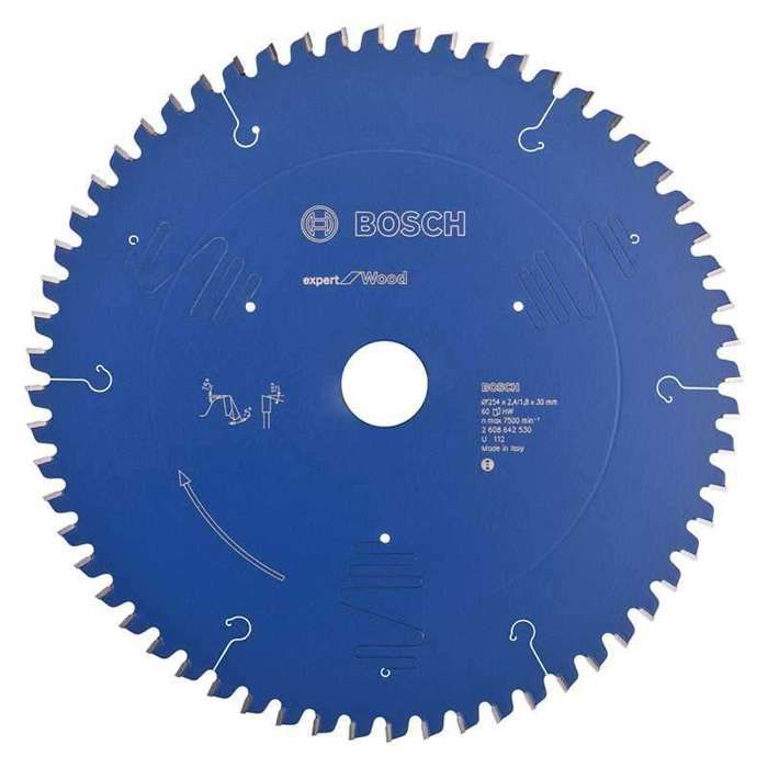 Sirkelsagblad - BOSCH EXPERT - 2608642530 - 254 x 30 x 1,8 mm - 60 tenner - Wolframkarbid