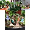Ensemble de Figurines de Fées en Résine pour Jardin Avec Sculpture et Polissage Pour Décoration Intérieure Cadeau
