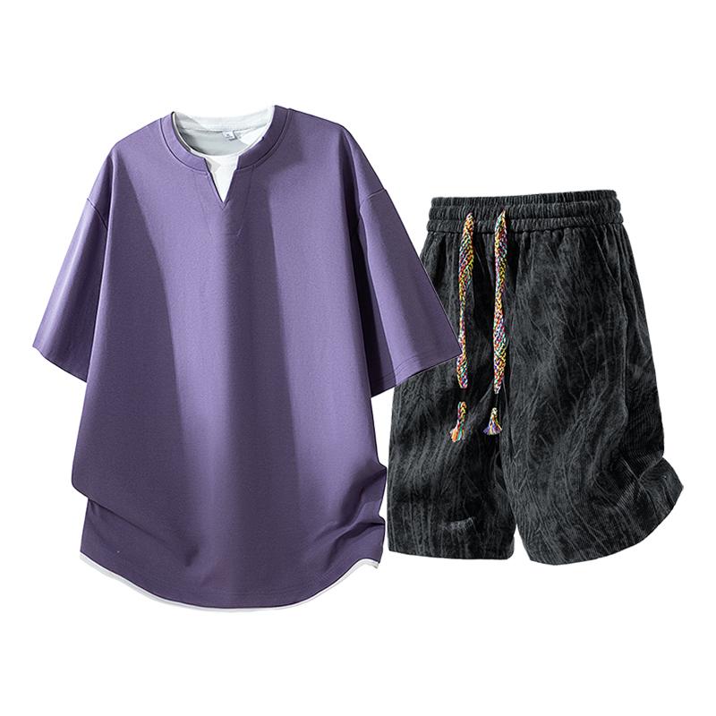 Loose Casual Suit Short-sleeved T-shirt Suit Two-piece Sports Suit