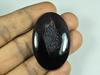30X40X05 MM barvený černý onyx, achát druzy, oválný kabošon, volný drahokam 63 karátů. SK-4670