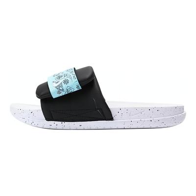 Sandalias de Diapositiva Offcourt de Costuras Cómodas Calzado para Hombre Negro Blanco HF5695-011
