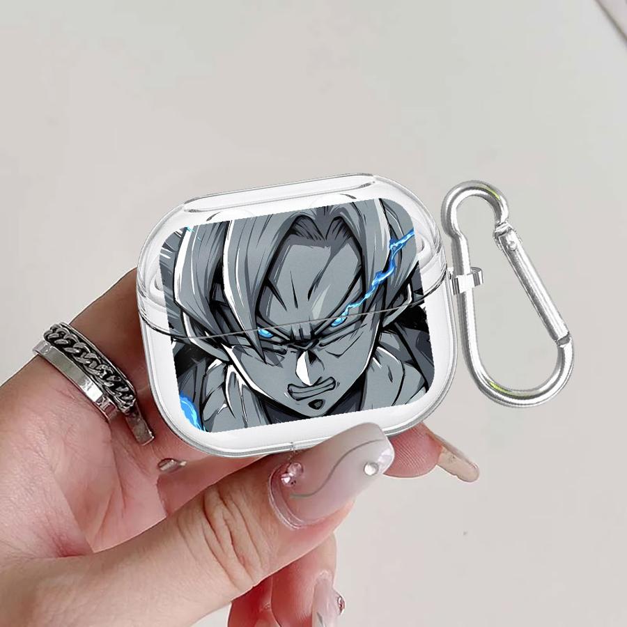 

Case For Samsung Galaxy Buds 2 Live 4 Pro 2Pro 3Pro 3 FE 4Pro Clear Earphone Cases Cover With Hook Anime D-D-ragonS B-allS Buds Live