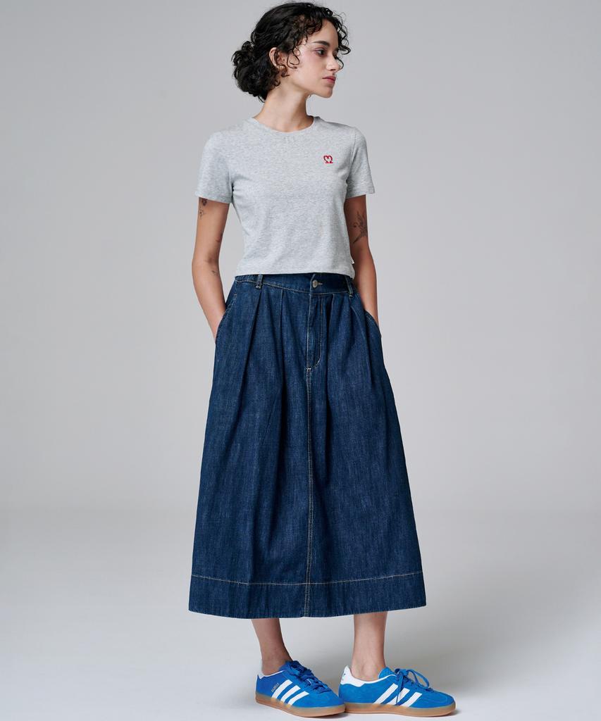 MALOUPE 5210 Crop Signature T-Shirt (Gray)