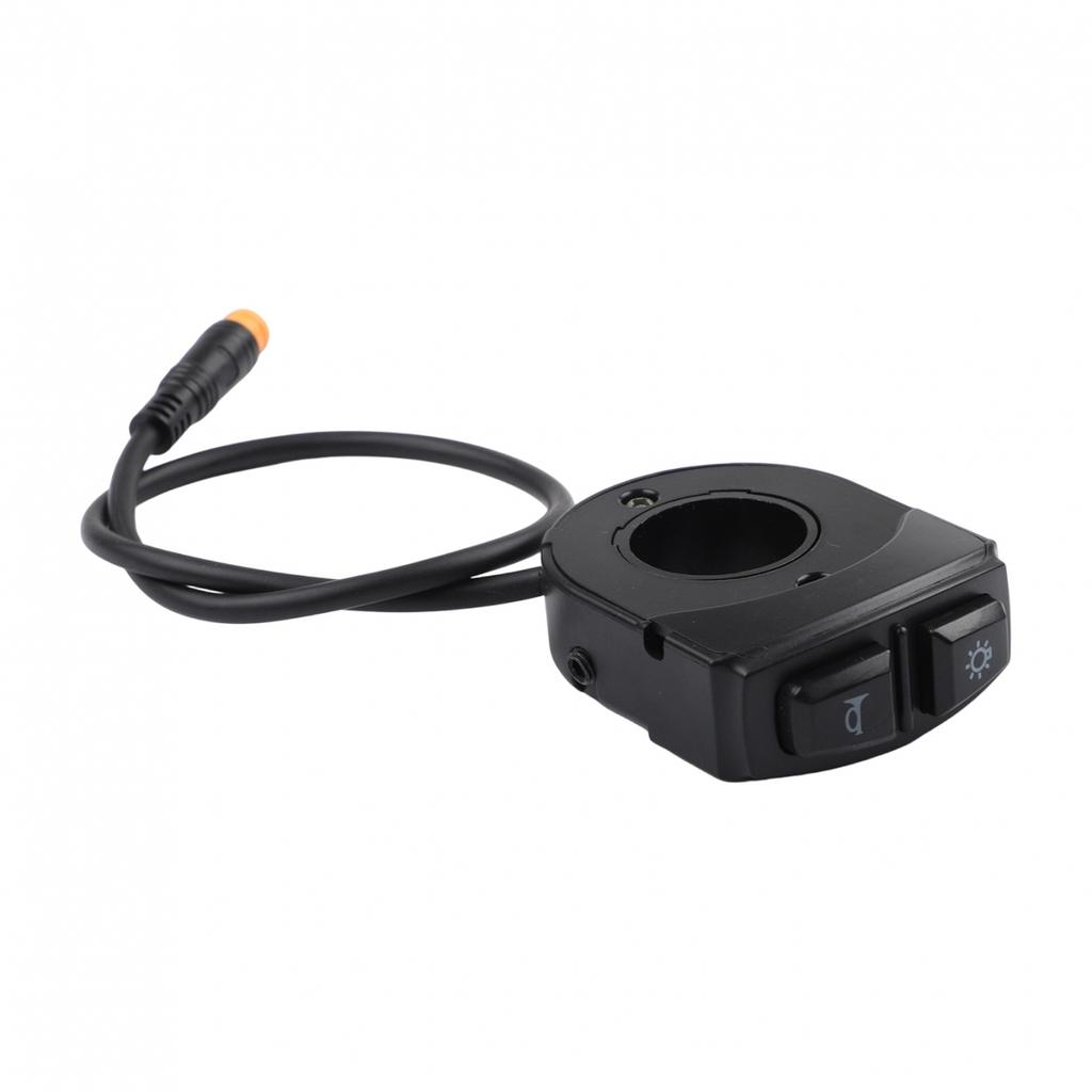 Electric Bike Switch with Dual Control for Headlight and Speaker 3pin Fit