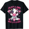 Cow Just A Girl Who Loves Cows T-Shirt(1)