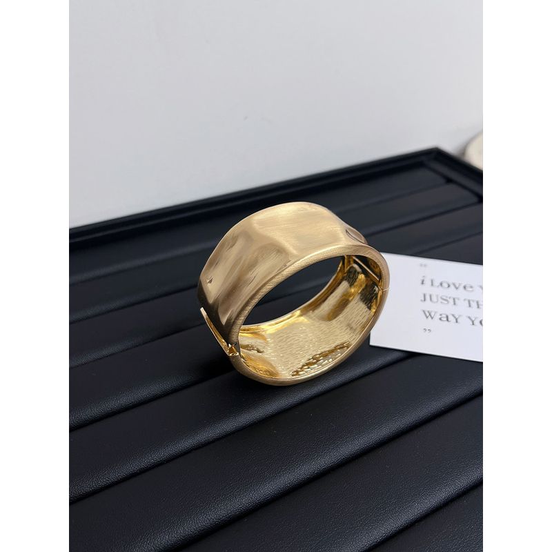 

Niche Net Red Female Metal Brushed Silver Wide Version Bracelet Gold Wide Bracelet