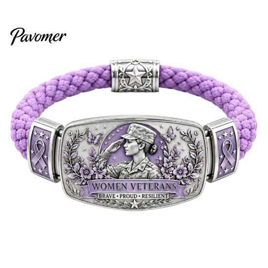 Regalo Romantico per Anniversario Camminata nella Fede Bracciale Intrecciato Donna, Uccello della Pace Floreale Delicato Fiore Charm Bracciale Smaltato, Cristiano Ispirazionale