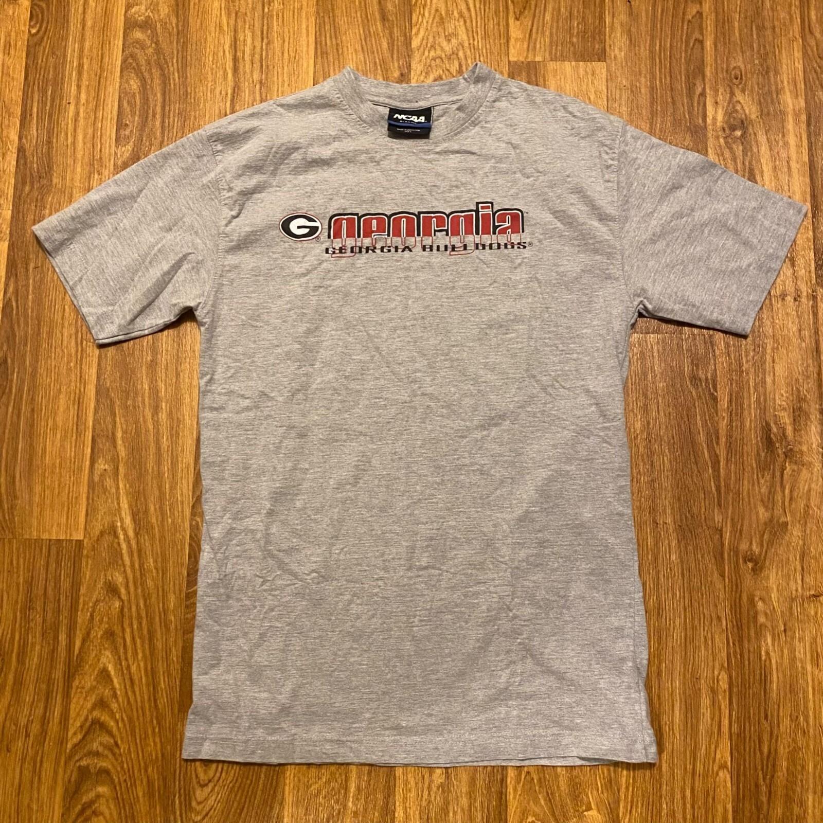 Vintage Georgia Bulldogs Shirt Adult Large Gray NCAA Tag S