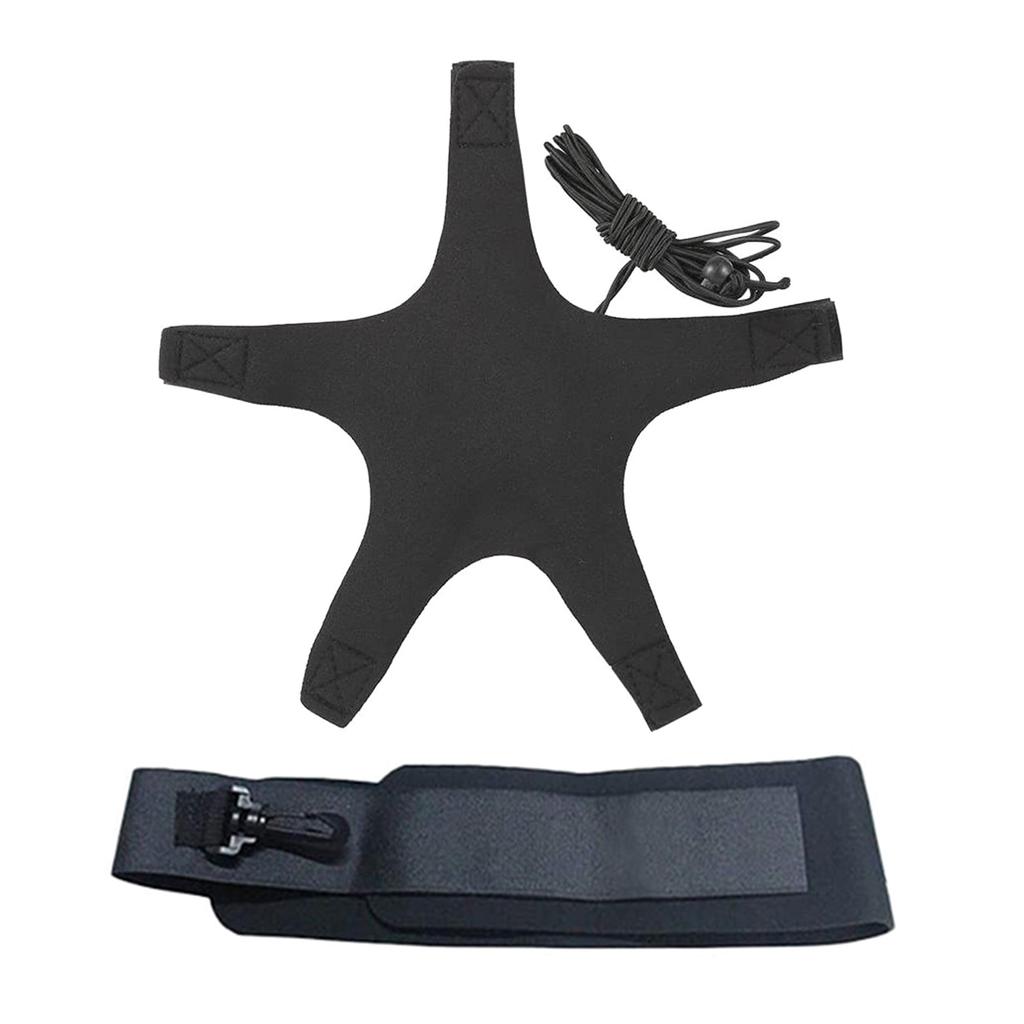 Football Soccer Training Belt Football Kick Throw Solos Practice Training Aids with Adjustable Belt Elastic Rope Enduring