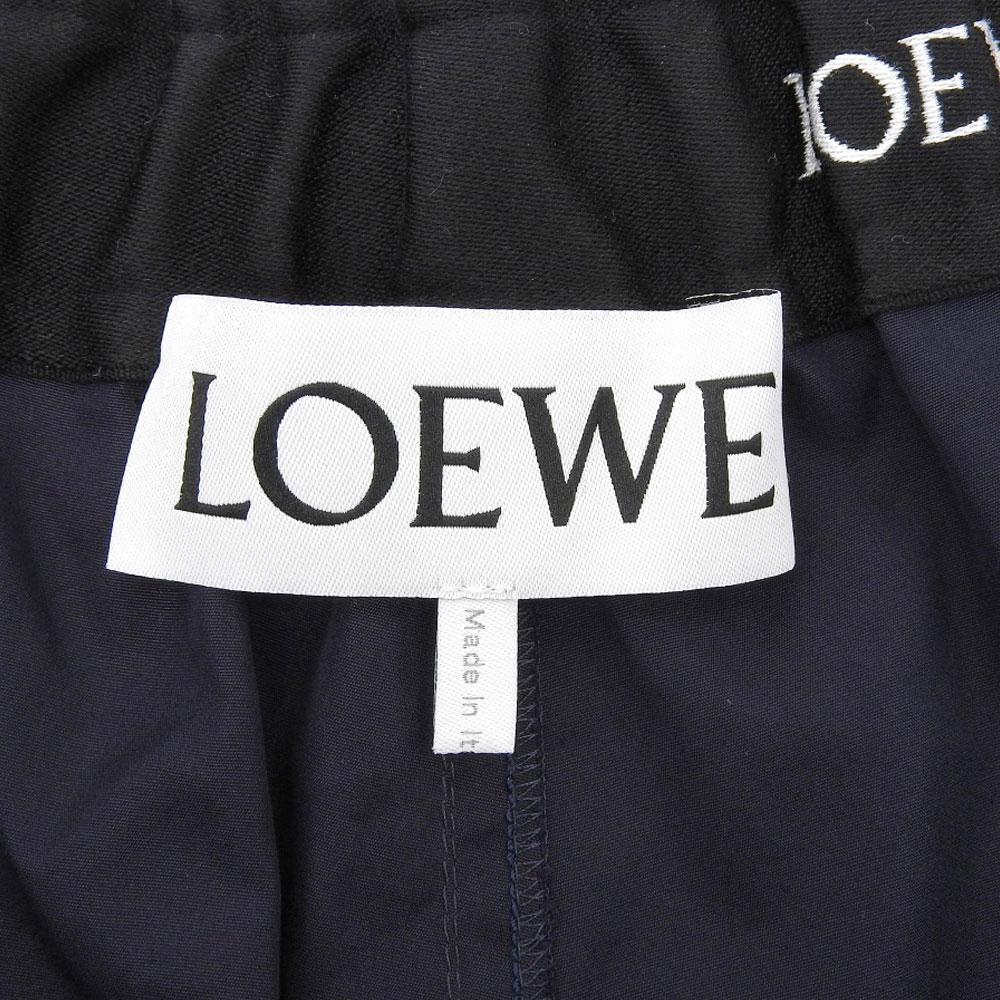 Loewe Unused Men's Cotton Shorts, Navy and Light Blue, Size M, H526Y1AW23 Bottoms M Navy / Light blueUsed