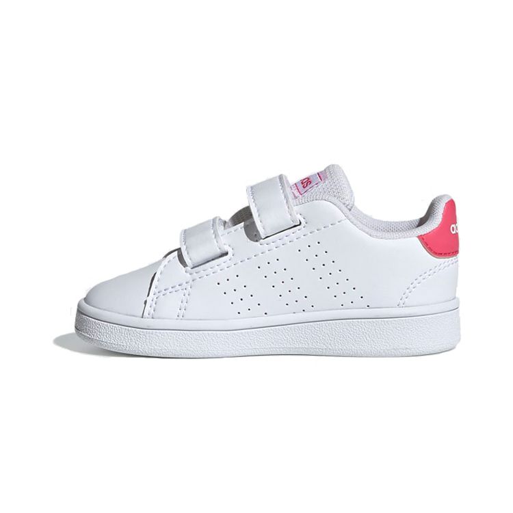 

Adidas Advantage J White Pink Детские кроссовки Cloud-White Real-Pink EF0300