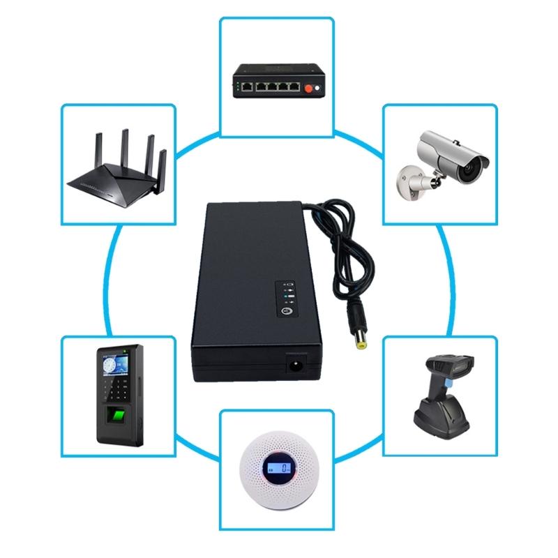 12V2A 24W UPS Battery Security Standby Power Supply Capacity 88.8wh-185wh Protect Your Devices from Power Outages