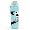 1PC Soccer Kick Football Player Silhouette Print 750ml Color Plastic Sports Water Bottle Leakproof Flip Straw Lid Suitable for Sports Office Home Use