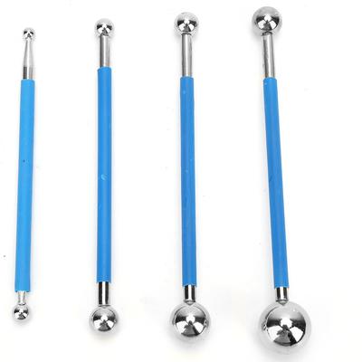 4Pcs Double Steel Pressed Ball Ceramic Floor Grout Glue Scraping Construction Tools