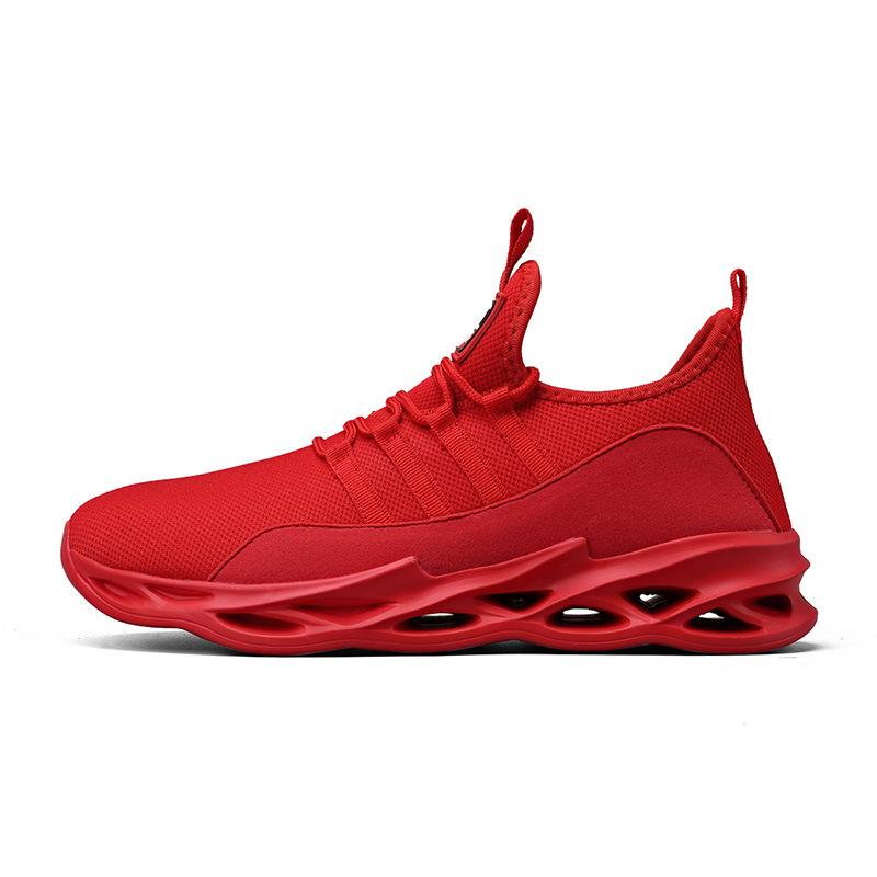 22 large size new mesh breathable casual lace-up fly-woven sports shoes ultra-light casual shoes