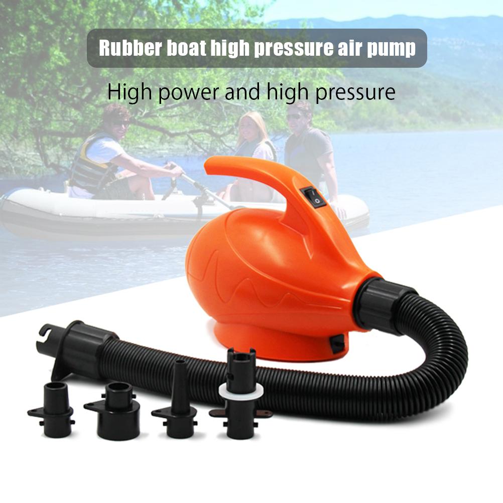 AC Electric Pump for Inflatables Air Mattress Pump Air Bed Pool Toy Raft Boat Quick Electric Air Pump with 4pcs Air