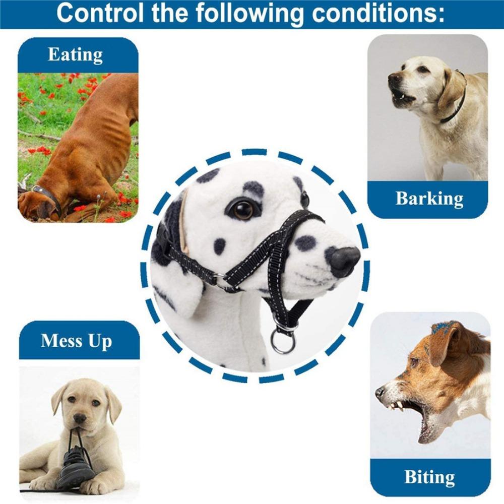 Dogs Prevent from Biting Training Belt Pet Traction Harness Dog Mouth Cover Pet Muzzle Dog Collar