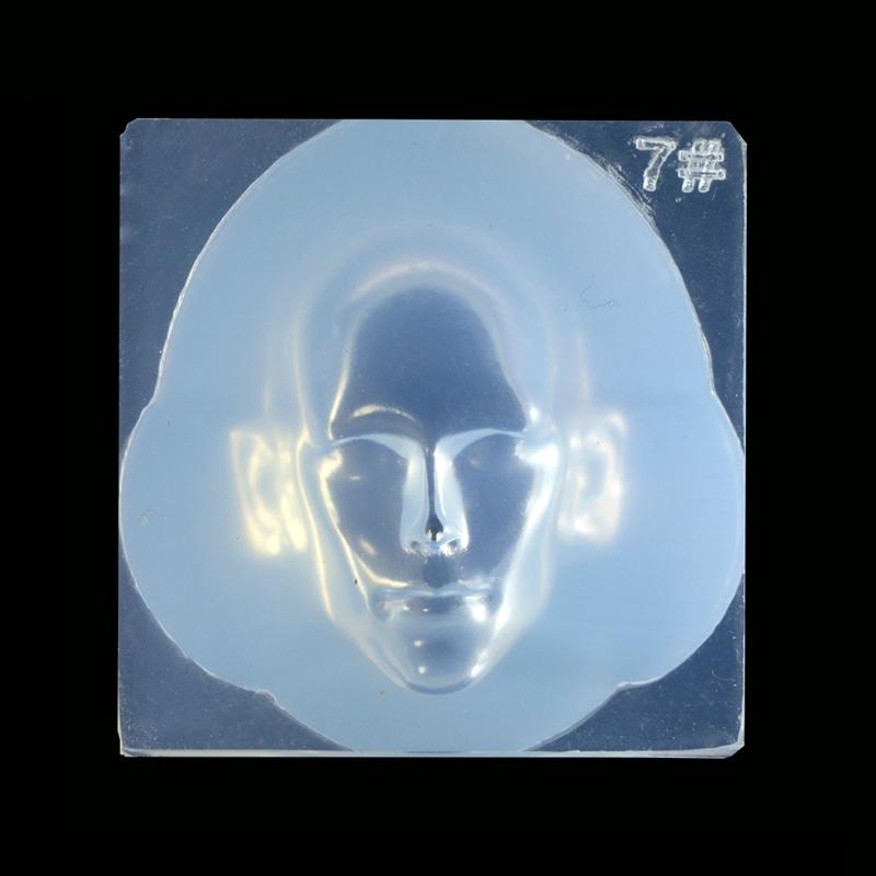 Menschliches Gesicht 3D Puppe Epoxidharz Form Aromatherapie Gips Silikonform DIY Bastelartikel Ornamente Dekoration Gießwerkzeuge