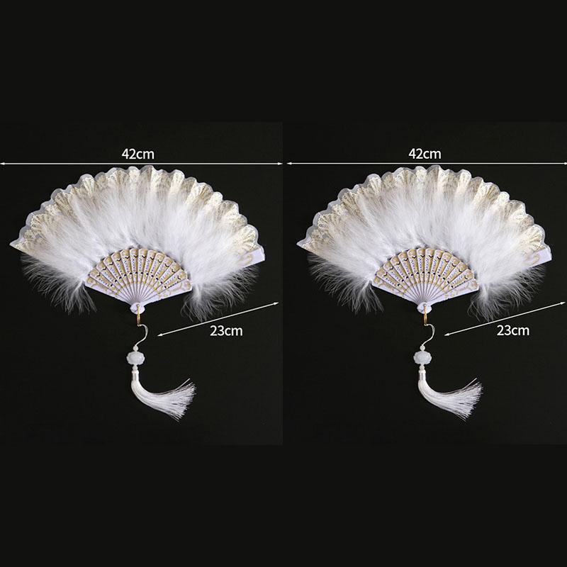 Vintage Folding Fan Hand Fan Woman Japanese Style Dancing Fans Feather Fan Foldable Fans Party Favors Home Decor