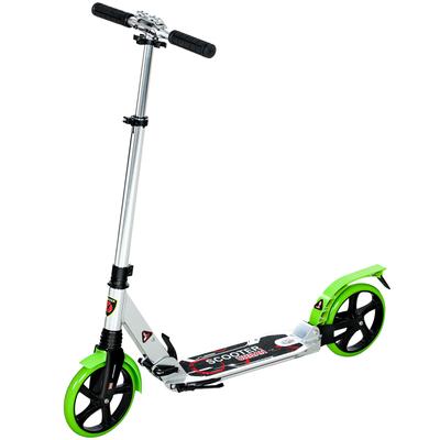 Patinete Dobrável, Patinete de Equilíbrio Ajustável com Rodas Grandes de 200mm e Dupla Absorção de Choque, Patinete Urbano para Adolescentes Acima de 14 Anos e Adultos, Verde