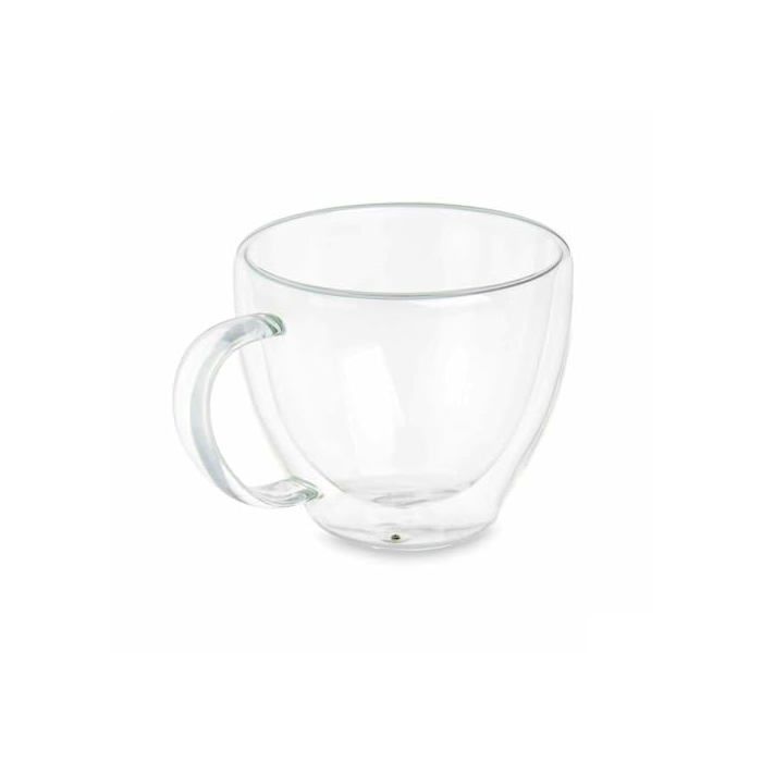 Tasse à café et à thé en verre - Vivalto - Verre borosilicate - 140 ml - Transparent - Lot de 6 - 8.5x8.5x8.5 cm