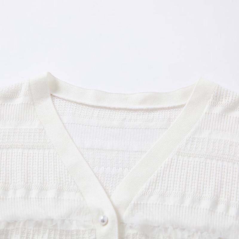 Women's Lyocell Lightweight V-Neck Knit Short-Sleeved Cardigan