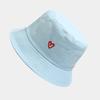 Summer Sun Protection Cotton Embroidered Bucket Hat For Women Casual Outdoor Fashion
