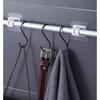 Carbon Steel Thick Telescopic Rod No Drilling Adjustable Length 30Cm To 120Cm For Hanging Clothes Curtains Bathroom Bedroom