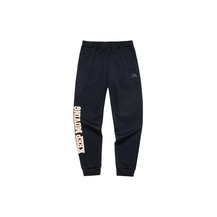 ANTA Life Collection Вязаные спортивные штаны Мужские Черные Умеренно манжетные штаны 152148306-3 M