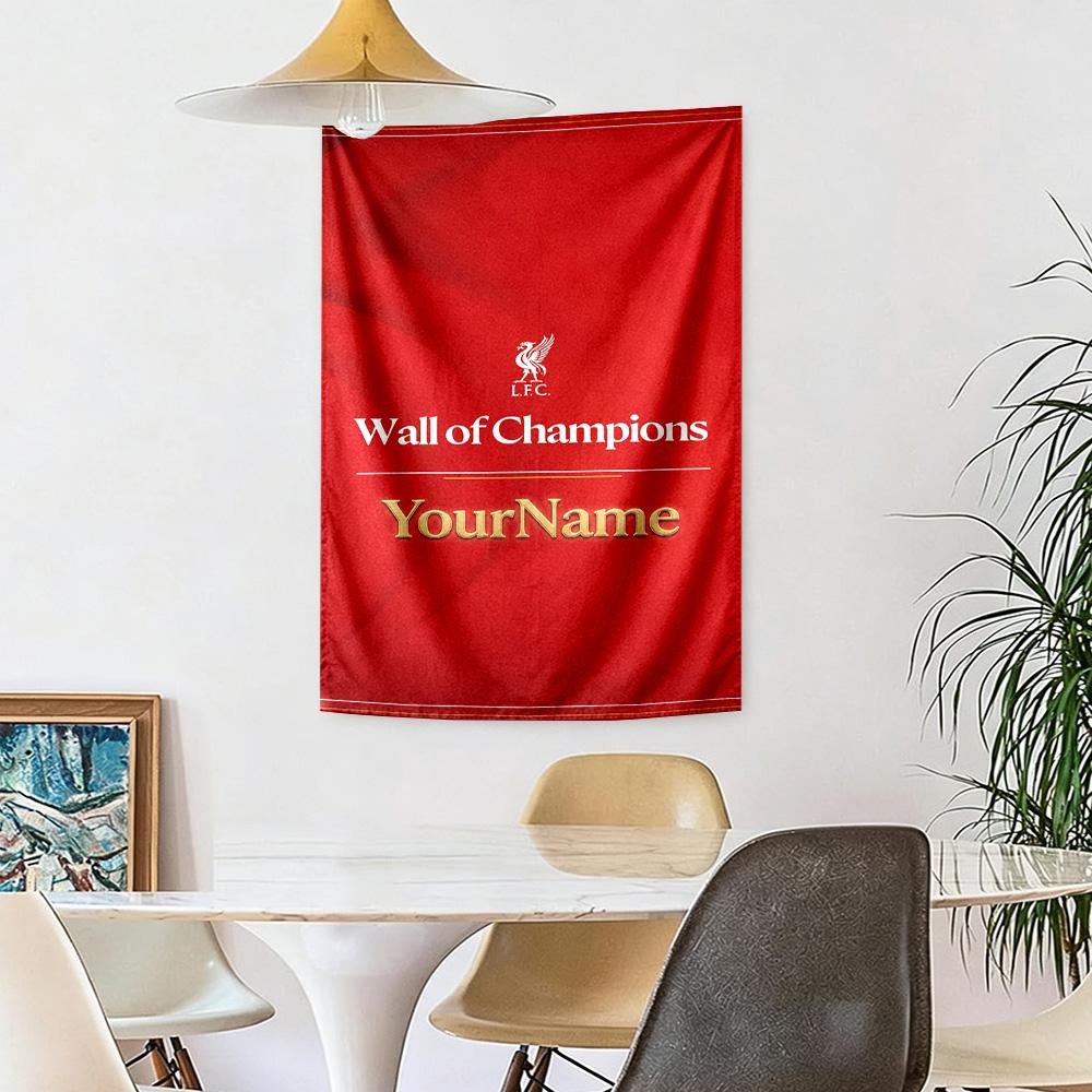 Liverpool Custom Your Name Wall Decor Tapestry Art For Pet Memorial Birthdaywedding Party Backdrop Family Gift