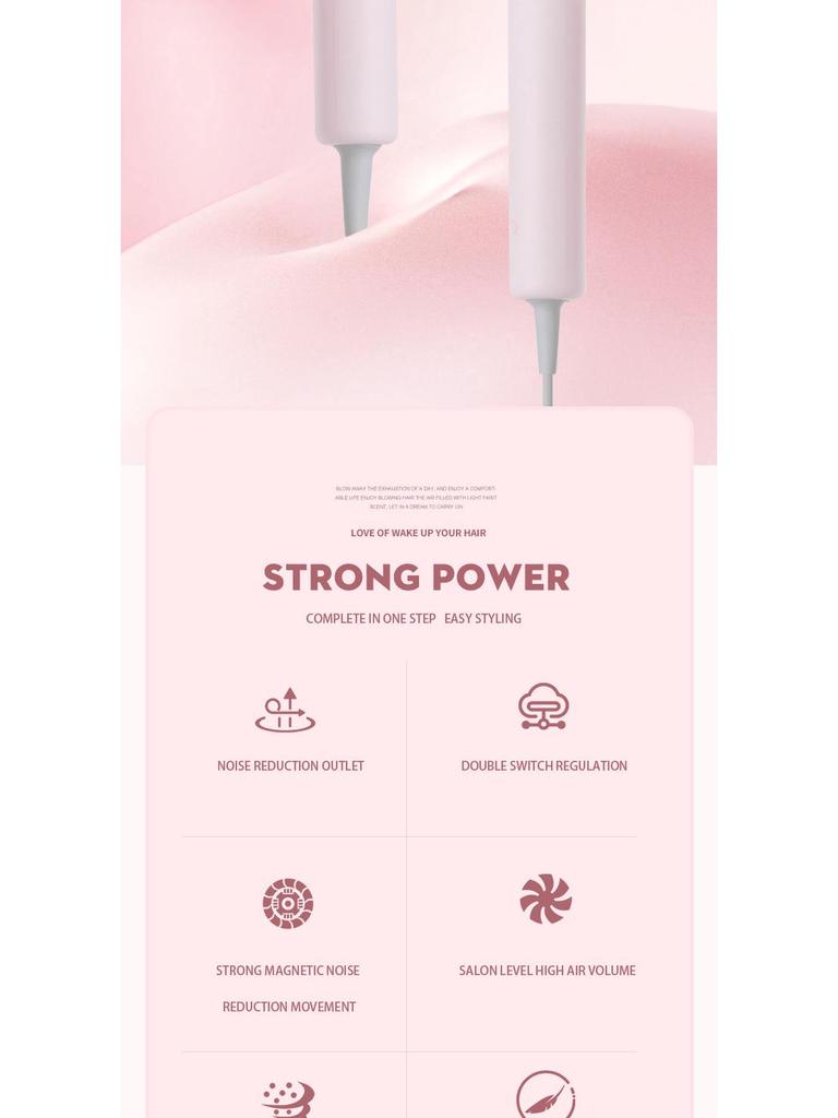 High-Speed Negative Ion Hair Dryer for Home and Salon Use - Cold & Hot Air, High Power