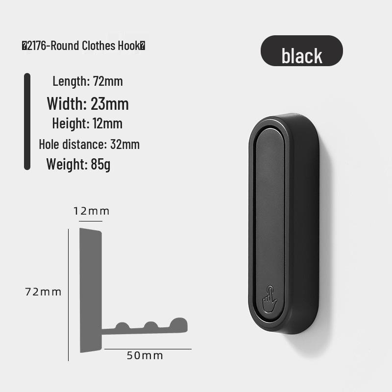 Modern Minimalist Foldable Zinc Alloy Coat and Hat Hook