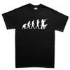 Evolution Pure Cotton Tshirt Hip Hop Retro Style Unisex Fitness Muscle Hunters Black Tee