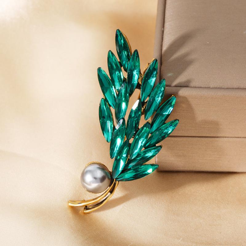 Sophisticated Wheat Ear Brooch for Women – Elegant Large Pin Accessory