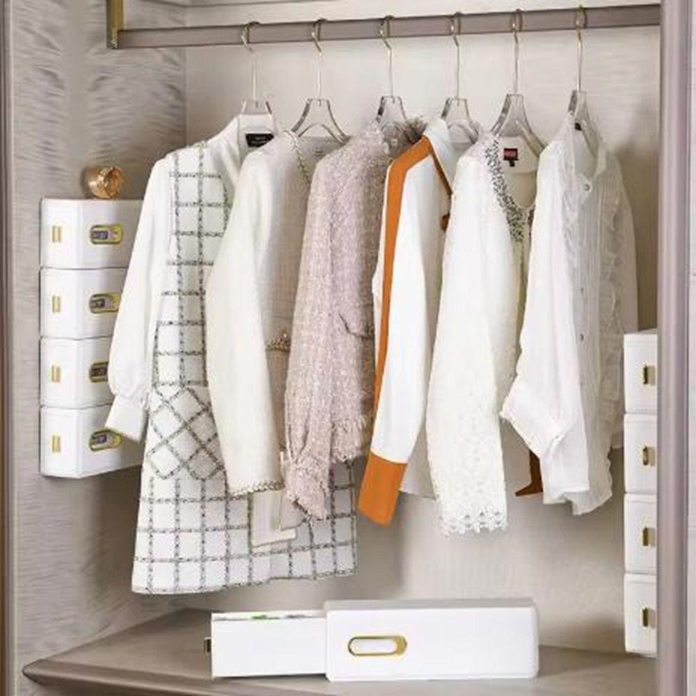 Wall Mounted Panties Socks Box Pull-out Drawer Organizer Durable Underwear Storage Box  Ties