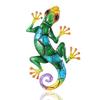 1 Pcs Matte Colored Cracked Gecko Pendant Creative Iron Animal Wall Hanging Home Metal Decoration