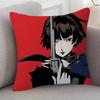 GAME Persona  Soft Comfortable Pillow Case Cartoon For Sofa Living Cat Room Home Office Retro Decor Protective Cover