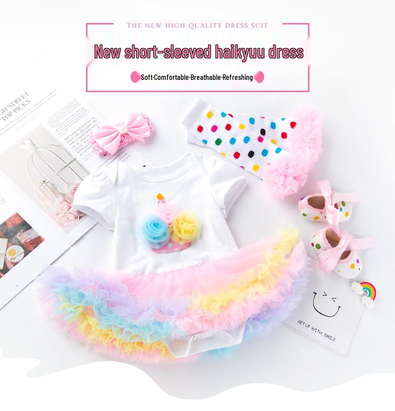 Infant Holiday Romper: Cartoon Letter Bodysuit for Babies