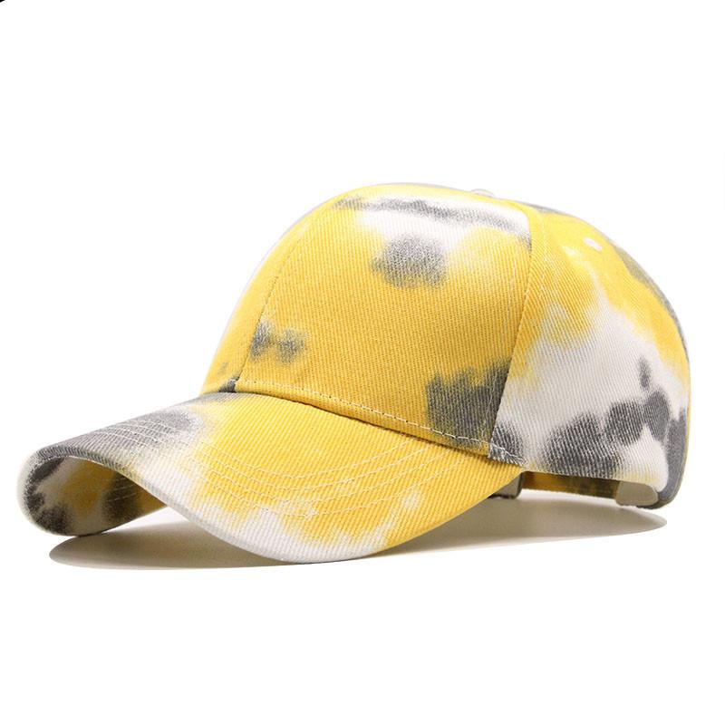 New tie-dye baseball cap men's and women's fashion trend cap spring and summer outdoor leisure visor